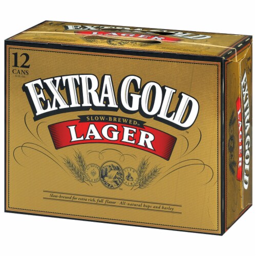 Coors Extra Gold Beer Perspective: right