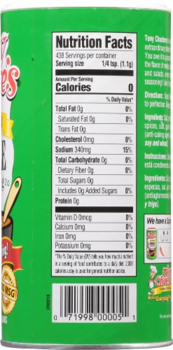Tony Chachere's® Original Creole Seasoning Perspective: right