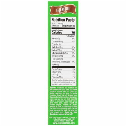 Tony Chachere's® Creole Gumbo Dinner Mix Perspective: right