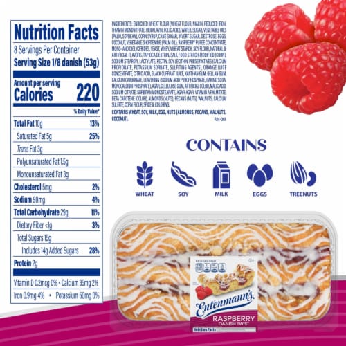 Entenmann's Raspberry Danish Twist Perspective: right