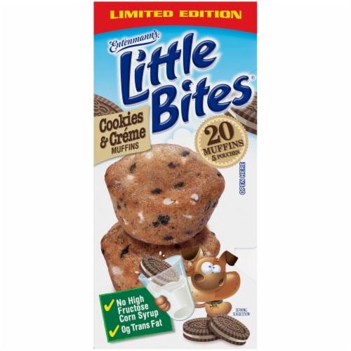 Entenmann's® Little Bites® Limited Edition Cookies & Creme Mini Muffins Perspective: right