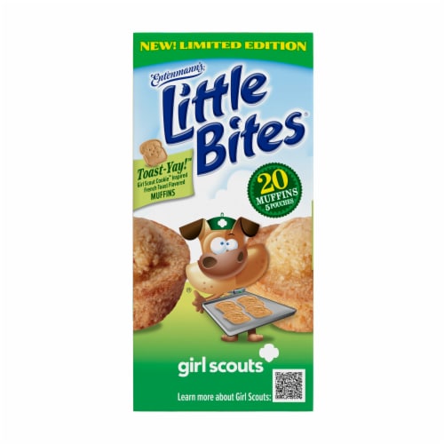 Entenmann's Little Bites Girl Scouts Toast-Yay! French Toast Muffins Pouches Perspective: right