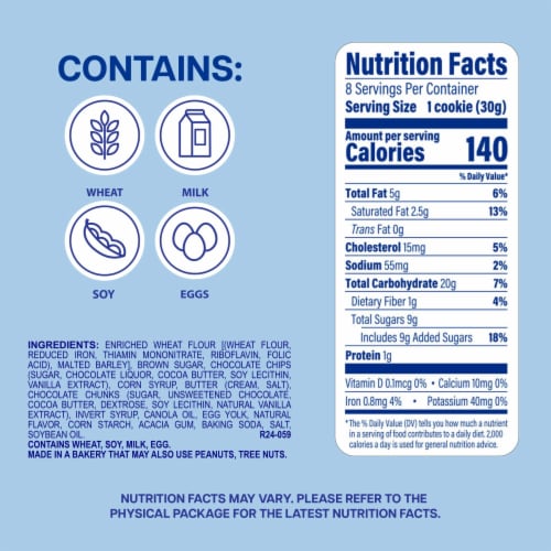 Entenmann's Big Chunk Chocolate Chip Soft Baked Cookies Perspective: right