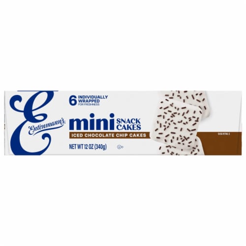 Entenmann's Chocolate Chip Mini Snack Cakes Perspective: right