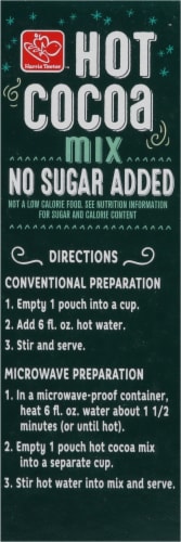 Harris Teeter® No Sugar Added Hot Cocoa Drink Mix Perspective: right