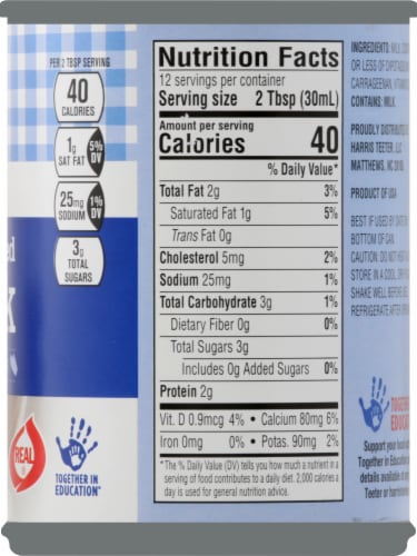Harris Teeter® Evaporated Milk Perspective: right