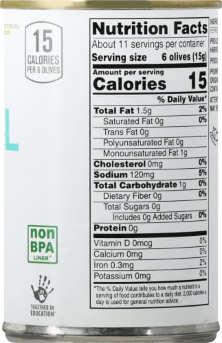Harris Teeter™ Small Pitted Black Olives Perspective: right