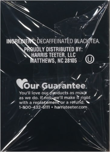 Harris Teeter® Black Tea Decaf Family Size Tea Bags Perspective: right