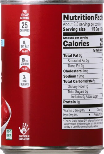 Harris Teeter™ No Salt Added Whole Peeled Tomatoes Perspective: right
