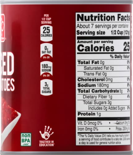 Harris Teeter® Diced Tomatoes Perspective: right