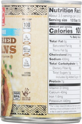Harris Teeter™ Fat Free Refried Beans Perspective: right