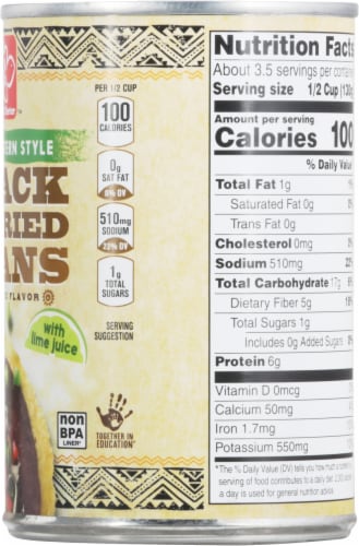Harris Teeter™ Southwestern Style Black Refried Beans Perspective: right