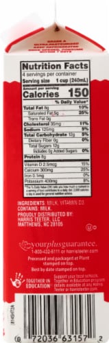 Harris Teeter™ Whole Milk Perspective: right