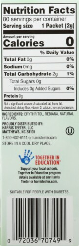 Harris Teeter™ Stevia Extract Zero Calorie Granular Sweetener Perspective: right