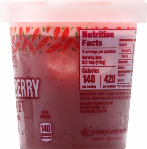 HT Traders™ Dairy Free Strawberry Sorbet Perspective: right