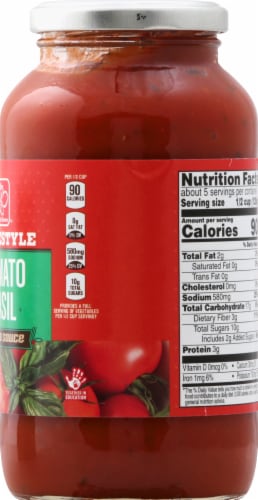 Harris Teeter™ Homestyle Tomato Basil Pasta Sauce Perspective: right