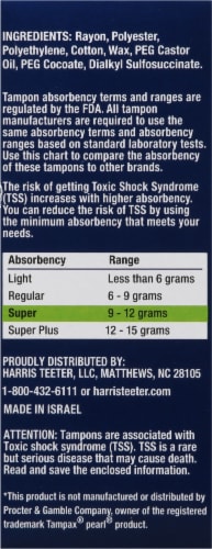 Harris Teeter™ Tampons Super Absorbency Unscented Perspective: right