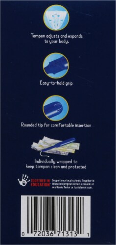 Harris Teeter™ Plastic Applicator Unscented Tampons Multipack Perspective: right
