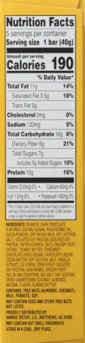 Harris Teeter™ Gluten Free Peanut Butter Chocolate Chip Protein Bars Perspective: right
