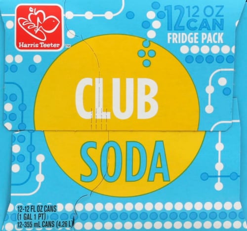 Harris Teeter™ Club Soda Cans Perspective: right
