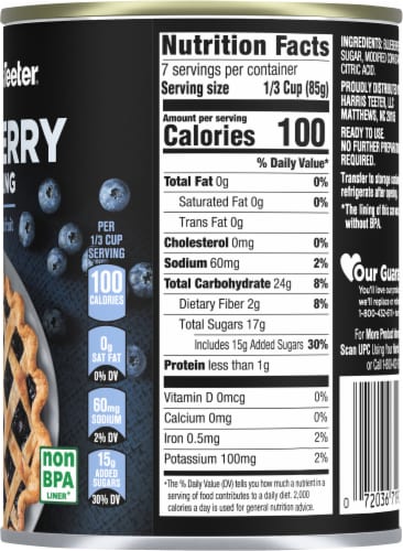 Harris Teeter® Blueberry Pie Filling Perspective: right