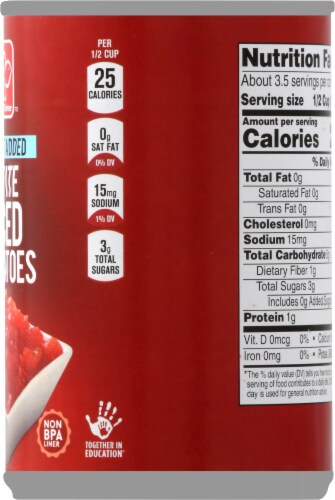 Harris Teeter™ No Salt Added Petite Diced Tomatoes Perspective: right