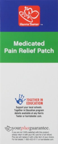 Harris Teeter™ Medicated Pain Relief Patch Perspective: right