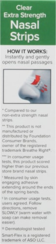 Harris Teeter™ Drug Free Clear Extra Strength Nasal Strips Perspective: right