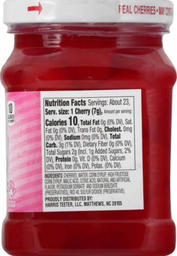 Harris Teeter™ Stem Free Jumbo Maraschino Cherries Perspective: right