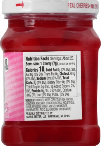 Harris Teeter™ Stem Free Jumbo Maraschino Cherries Perspective: right