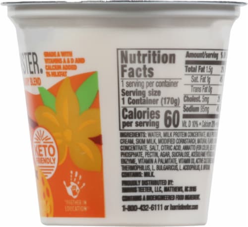 Harris Teeter™ Carbmaster® Orange Vanilla Lowfat Yogurt Perspective: right