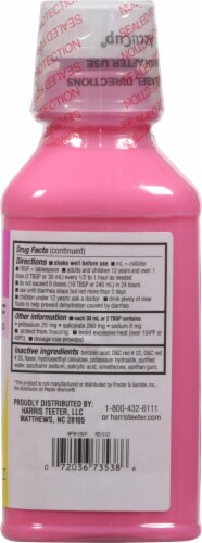 Harris Teeter Regular Strength Bismuth Stomach Relief Perspective: right