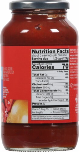 Harris Teeter™ Lower Sodium Traditional Recipe Pasta Sauce Perspective: right