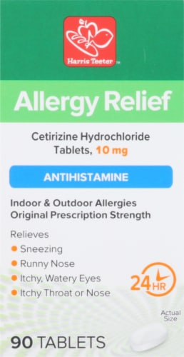 Harris Teeter™ Cetirizine Allergy Relief Tablets Perspective: right