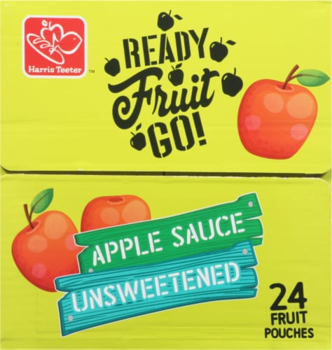 Harris Teeter Unsweetened Applesauce Pouches Perspective: right