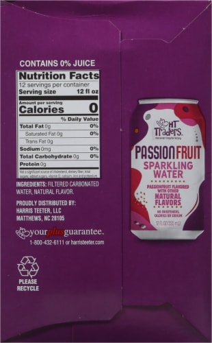 HT Traders® Passionfruit Flavored Sparkling Water Cans