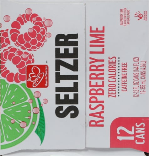 Harris Teeter Raspberry Lime Seltzer Water Perspective: right