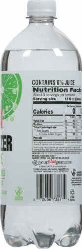 Harris Teeter™ Caffine Free Zero Calories Lime Seltzer Perspective: right