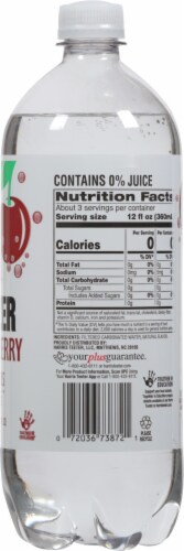 Harris Teeter™ Black Cherry Flavored Seltzer Bottled Water Perspective: right