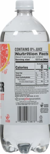 Harris Teeter™ Caffine Free Zero Calories Grapefruit Seltzer Perspective: right