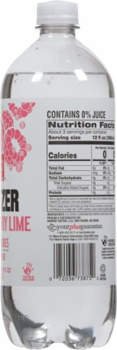 Harris Teeter™ Caffine Free Zero Calories Raspberry Lime Seltzer Perspective: right