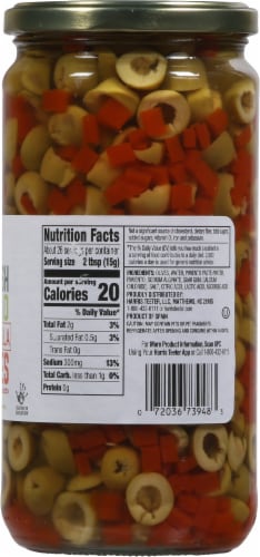 Harris Teeter™ Spanish Salad Manzanilla Olives with Minced Pimiento Perspective: right