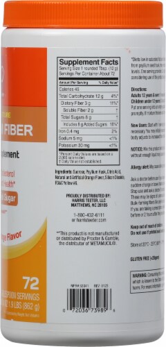 Harris Teeter™ Psyllium Fiber Dietary Supplement Orange Flavor Perspective: right