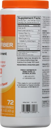 Harris Teeter™ Psyllium Fiber Dietary Supplement Orange Flavor Perspective: right