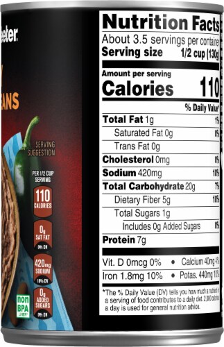 Harris Teeter™ Spicy Refried Beans Perspective: right