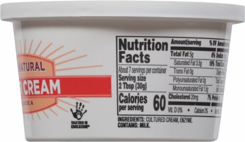 Harris Teeter™ All Natural Sour Cream Grade A Perspective: right