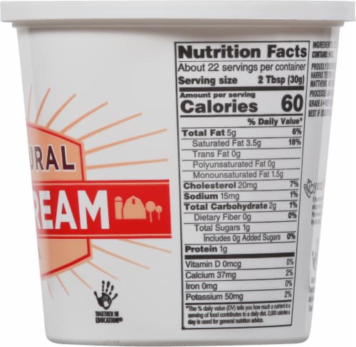 Harris Teeter™ All Natural Sour Cream Grade A Perspective: right