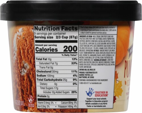 Harris Teeter™ Parlor Creations Pumpkin Pie Ice Cream Perspective: right