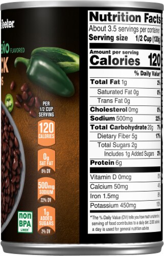 Harris Teeter® Jalapeno Black Beans Perspective: right