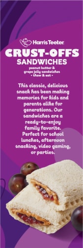 Harris Teeter® Crust-Offs Peanut Butter & Grape Jelly Sandwiches Perspective: right